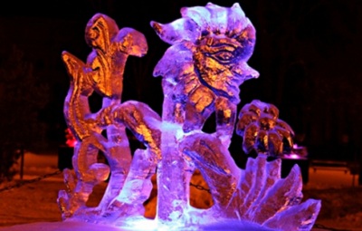 Фестиваль ледяных скульптур проходит в Латвии