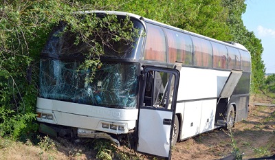Автобус с туристами из России попал в ДТП на трассе «Джанкой – Феодосия – Керчь»