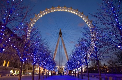 Колесо обозрения «London Eye» в Лондоне (Великобритания)